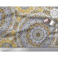 thumbnail image 3 of Soimoi Poly Georgette Fabric Moroccan & Mandala Kaleidoscope Decor Fabric Printed Yard 52 Inch Wide, 3 of 3