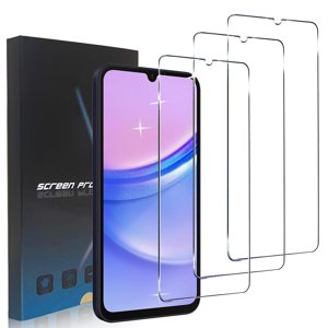 Zonyee HD Tempered Glass Screen Protector for Samsung Galaxy A15/Galaxy A15 LTE,Scratch & Impact Absorbing,Easy Install [3 Pack]