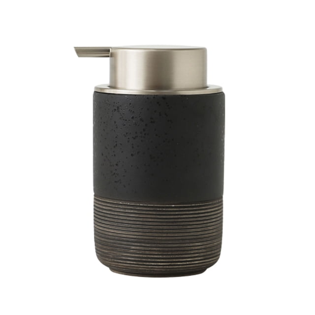 Japanese/Ceramic Foaming Soap Dispenser, Foam Soap Dispenser With Gold Pump, Hand Foaming Dispenser, For Barthroom Kitchen-black-No Foam