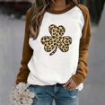 thumbnail image 2 of QIPOPIQ Chandails à Manches Longues pour Femmes T-Shirts de la Saint-Patrick T-Shirts de la Saint-Patrick pour Dames Shamrock T-Shirt Vert Chandail T-Shirts de la Saint-Patrick Col Rond T-Shirts de Fête T-Shirts Graphiques Aubaines, 2 of 4