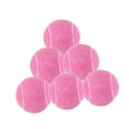 thumbnail image 2 of S SERENABLE 6Pcs Tennis Balls Practicing Workout Wear Resistant for Games Outdoor Indoor Pink, 2 of 9