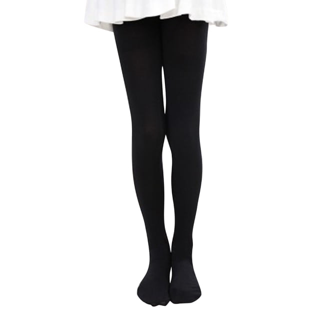MIASHUI Collants de Danse Ballet pour Filles Leggings Extensibles Sans Coutures Pantalons Coupe Confortable,Noir,4-6 Ans