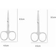 thumbnail image 2 of LORJE Facial Hair Small Grooming Scissors - Eyebrow, Nose Hair, Eyelashes, Ear Trimming Kit- Curved and Rounded Safety Tip Clippers for Nose Hair Cutting, 2 of 6