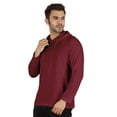 thumbnail image 4 of Inkmeso Solid Winter Hooded Sweatshirt For Mens Long Sleeve Drawstring Pullover Hoodie, 4 of 7