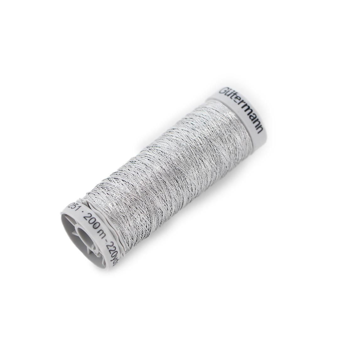 GÜTERMANN Dekor Metallic Thread, 200 m (218.7 yd), Strong & Versatile for Embroidery