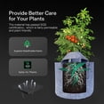 thumbnail image 4 of Bags with Handles Growth Bag, Breathable Non-Woven Fabric, Inflatable Planting Pot, Garden Planting Container with Handle, Used for Gardening, Seedling Cultivation, And Vegetable Cultivation, 4 of 7