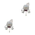 thumbnail image 3 of Youkk Cloth Chic And Stylish Brooch Pin Fashion Statement With Exquisite Piece Modern Minimalist Corsage Milky white 2Set, 3 of 6