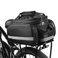 thumbnail image 1 of Rear Seat Bag Expandable MTB Bike Rack Bag Cycling Luggage Carrier Trunk Bag with Rain Cover, 1 of 6