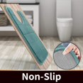 thumbnail image 4 of ORUYROP Memory Foam Toilet Bath Mat U-Shaped, Soft and Comfortable, Water Absorption, Non-Slip, Thick, Machine Wash, Easier to Dry for Bathroom Commode Contour Rug, 24 X 20 Inch, Egg Shell Blu, 4 of 7