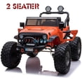 thumbnail image 1 of LIFTED JEEP MONSTER EDITION RIDE ON CAR 12V - ORANGE, 1 of 4
