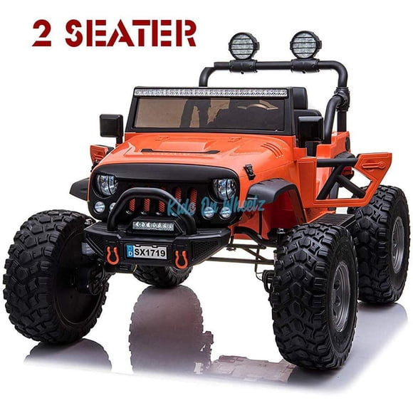 LIFTED JEEP MONSTER EDITION RIDE ON CAR 12V - ORANGE