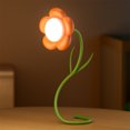 thumbnail image 1 of Unique Wireless Flower Desk Lamp Flexible Gooseneck Rechargeable LED Lamp With USB Charging Port 3 Color Modes And Stepless Dimming For Office Desk Decor, 1 of 7