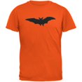 thumbnail image 1 of Halloween - T-Shirt pour Adulte Orange Bat à Fausse Couture, 1 of 1