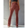 thumbnail image 3 of Wangsaura Women's Bootcut Yoga Pants Tummy Control Bootleg Velvet Sweatpants, 3 of 6