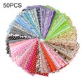 thumbnail image 4 of Cheers 30/50 Pcs 10cmx10cm Imprimé Floral Bricolage Patchwork Tissu Couture Courtepointe Matériau, 4 of 7