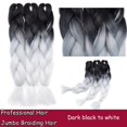 thumbnail image 2 of Ombre Jumbo Braiding Hair Extensions High Temperature Synthetic Twist Hair Multiple Colored Hair, 2 of 5