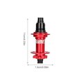 thumbnail image 4 of mmirethe Levier de Dégagement d'Arbre de Roue Fabrication Réduction de Friction Fournitures de Cyclisme Installation Pratique Moyeu de Roulement en Alliage d'Aluminium Rouge/148*12MMXDXM390, 4 of 9