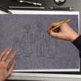 thumbnail image 2 of KEINXS 100 Feuilles Papier Carbone & 5 Pcs Stylet de Gaufrage pour Bois, 2 of 6