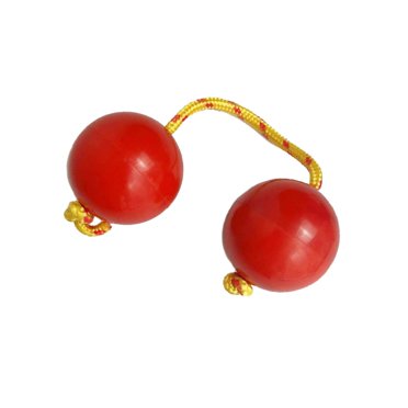 Balle de Bout des Doigts Musicale Tambour Balle Kashaka Instrument Maracas Percussion Rouge