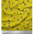 thumbnail image 1 of Soimoi Cotton Duck Fabric Leaves & Insect Decor Fabric Printed Yard 42 Inch Wide, 1 of 3
