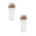 thumbnail image 1 of Oleegame 2 Pcs Boîtes de Rangement pour Produits à Capacité Fermée Rangement des Aliments Rangement Compartiments Secs Réservoirs de Mise en Conserve de Céréales Cuisines Restaurants et Bars Pot de Rangement pour Épicerie Rose, 1 of 9