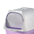 thumbnail image 2 of Hooded Cat Litter Box Deep Loo Anti Splashing Litter Pan Enclosed Cat Toilet, 2 of 8