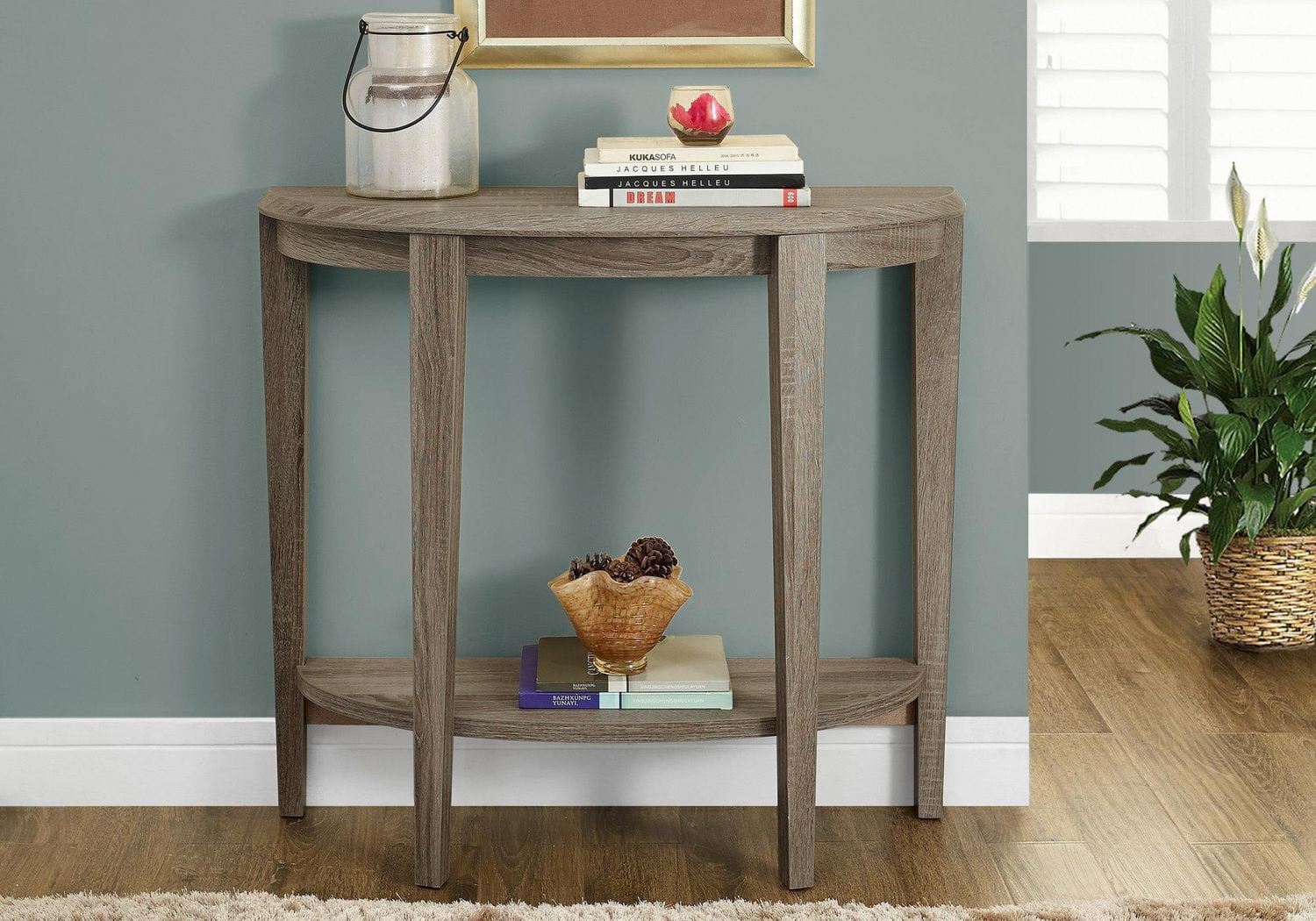 Monarch Specialties Table D'appoint, Console, Entrée, Étroit, Sofa, Salon, Chambre À Coucher, Stratifié, Brun, Contemporain, Moderne
