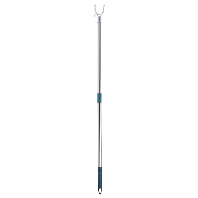 Clothesline Pole Long Reach Pole Closet Pole Balcony Clothing Garment Pole Hook