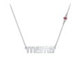 thumbnail image 1 of Mama' Necklace with Satellite Birthstone, 1 of 4