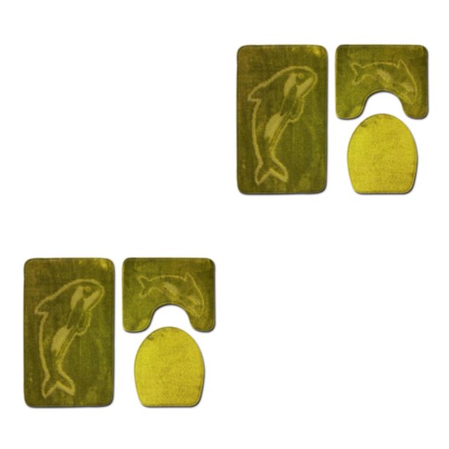 Transemion 3x Durable And Absorbent Bath Mat For Bathtub And Shower Designed To Last PJ210922-A021 2Set