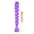 thumbnail image 1 of EGNMCR Wigs Human Hair 24 Inch Large Braid Luminous Fluorescent Large Braid Brown toupee, 1 of 3