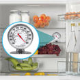 thumbnail image 4 of 2X Stainless Refrigerator Thermometer Freezer Temperature Gauge Mini Thermometer Kitchen Food,2 x Fridge Freezer Thermometer,Silver, 4 of 8