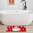 thumbnail image 3 of Douceur Christmas Santa Bathroom Rugs, Cute Red Bath Mat, 3' x 2' (Rectangular), Soft and Absorbent Washable Bath Rugs for Bathroom 36"X24", 3 of 7