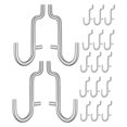 thumbnail image 4 of Shisuyan Garage Pegboard Accessories Silver 40Pcs 2.4In X 1.2In X 0.2In, 4 of 8