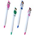 thumbnail image 4 of 4Pcs Press-type Ballpoint Pen Cartoon Nurse Writing Pen Portable Ballpoint Pen Funny Writing Pen, 4 of 7