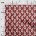 thumbnail image 2 of oneOone Georgette Viscose Blood Red Fabric Block Fabric For Sewing Printed Craft Fabric By The Yard 42 Inch Wide, 2 of 5
