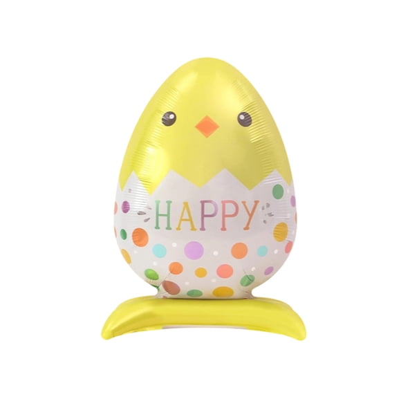 Ballons B Thème de Pâques Ballons Décoratifs Festifs avec Coq et Formes d'Œufs 3D pour Fêtes de Printemps