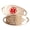 Red Heart Filigree | Impact Engraving, variant on MedicEngraved Rose Gold Stainless Steel Custom Medical Alert Bracelet - 5mm Oval Link