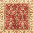 thumbnail image 1 of Ahgly Company Tapis d'Intérieur Carrés Abstraits Rouges Abstraits pour Aire, 6 Pieds Carré, 1 of 6