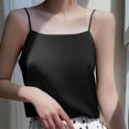 thumbnail image 1 of asjyhkr Womens Satin Silk Camisole Tops Summer Spaghetti Strap Shirts Comfy Soft Lounge Cami Tank, 1 of 3