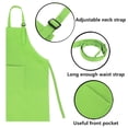 thumbnail image 4 of TOPTIE Kids Apron and Chef Hat Set, Adjustable Cotton Child Cooking Kitchen Apron, S-XXL-Green-S, 4 of 8
