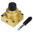 thumbnail image 2 of Pneumatic Hand Lever Valve,HV-02 PT 1/4" Port Hand Pneumatic Valve Hand Lever Valve Superior Craftsmanship, 2 of 7