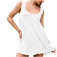 thumbnail image 1 of FcBaudy Robe à Manches Courtes Col en V Hauteur Genou, Robes d'Été pour Femmes, Robes pour Femmes Nouvelle Robe à Pois Col Printemps/été Manches Courtes Robe Longueur Genou Robe pour Femmes, 1 of 8