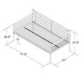 thumbnail image 3 of DHP Twin Size Black Metal Daybed, 3 of 3