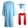 thumbnail image 1 of Ensemble Robe de Collation des Grades et Bonnet pour Adulte - Charme Année 2024, Robe en Polyester Unisexe avec Fermeture Éclair, 1 of 2