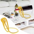 thumbnail image 4 of Cagogo Floating Wine Rack, Artificial Pearl Necklace Wine Bottle Holder, Suspended Red Wine Rack for Bar Counter Kitchen, Home Desktop Decoration, Wine Bottle Stand for Bar and Home Decor, Metal, 4 of 4