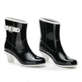 thumbnail image 3 of Punk Style Mid Snow Boots Womens Non-Slip Rain Boots High Heel Water Shoes, 3 of 9
