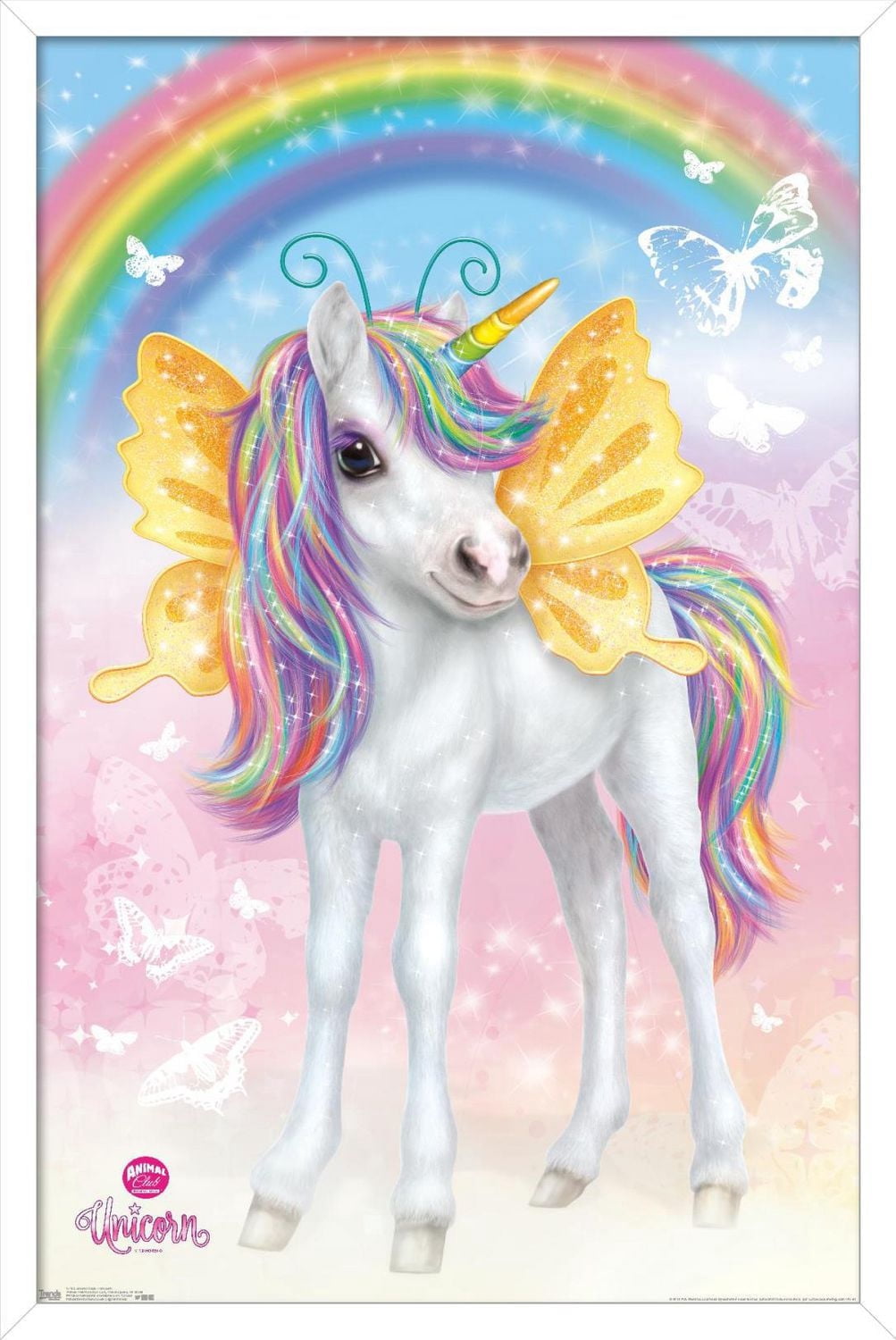 Animal Club - Unicorn Wall Poster, 14.725" x 22.375"
