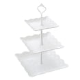 thumbnail image 2 of Birdeem White Cake Stand,Round Serving Tray,Cake Stand Cake Display Stand Fruit Tray Cake Carrier Bread Serving Tray Cake Platter Snack Display Rack Dessert,Plastic Serving Trays, 2 of 6