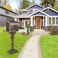 thumbnail image 4 of Costway Retro Cast Aluminum Mailbox Lockable Security Postal Letter Box withBaffle Door, 4 of 10